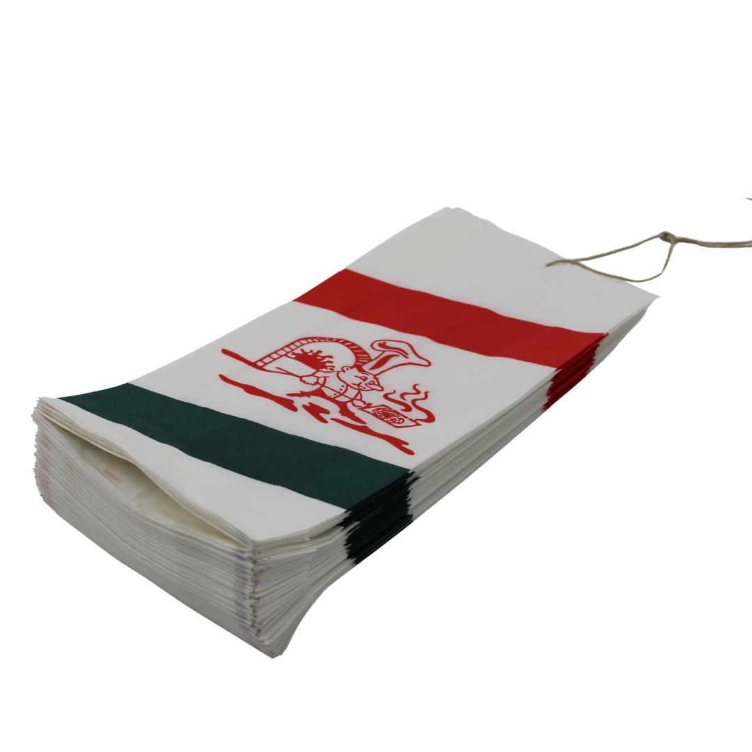 Faltenbeutel „Italienische Flagge“ 11 × 6 × 25cm 1 000 Stück