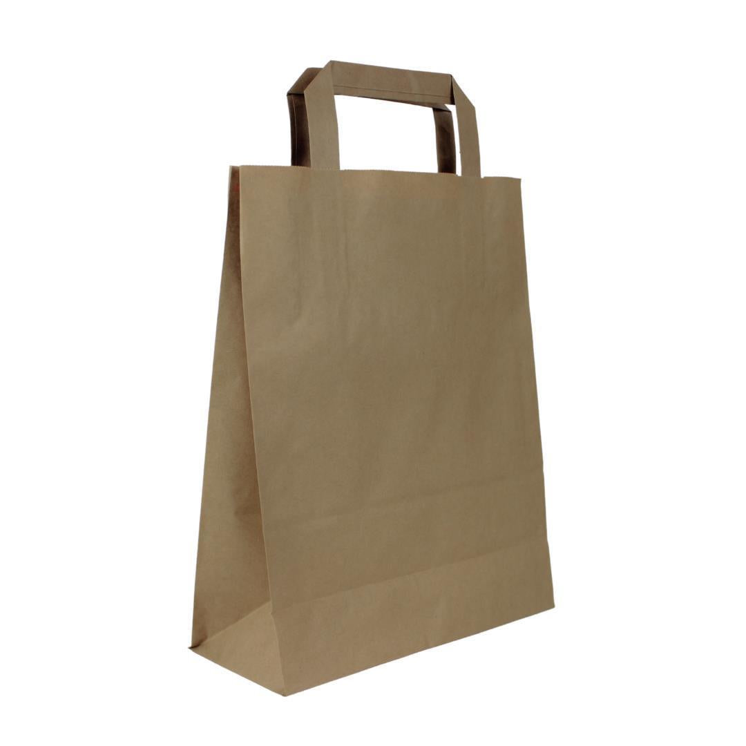 Papiertragetaschen braun variationen