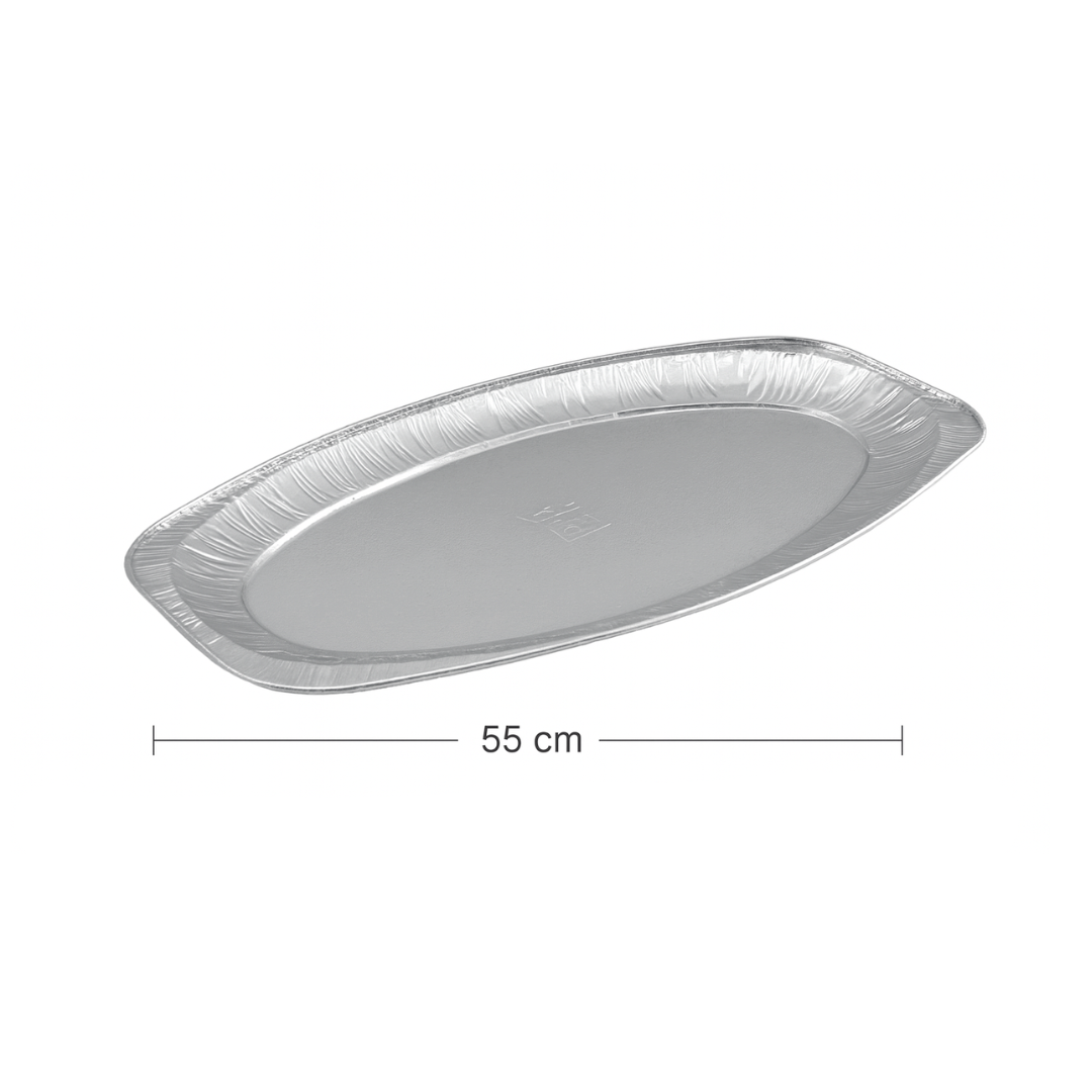 Alu-Servierplatte Oval 55 cm
