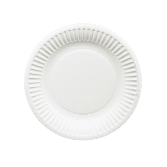 Pappteller ungeteilt 18 cm