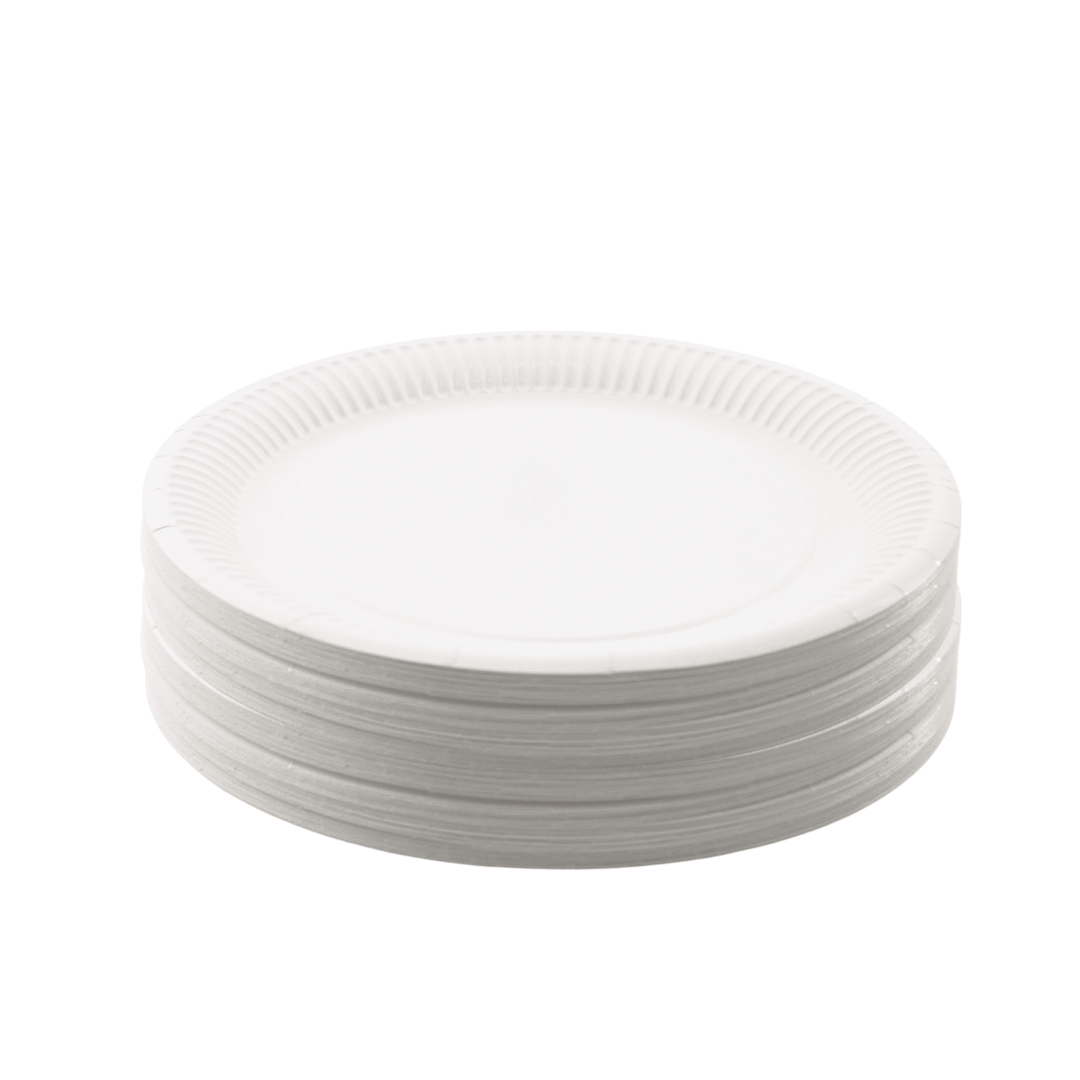 Pappteller ungeteilt 18 cm