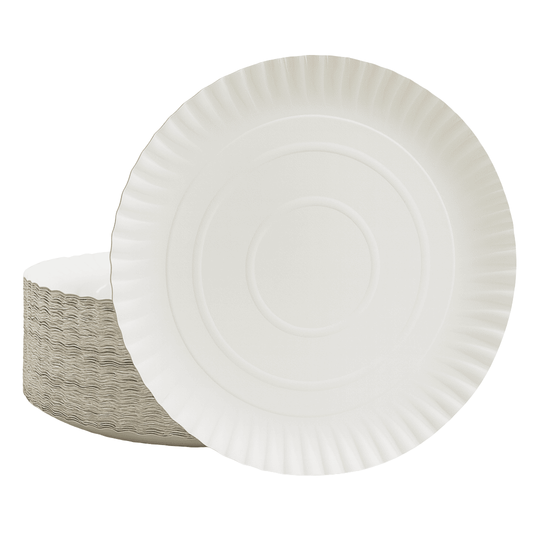 Pappteller ungeteilt 26 cm –