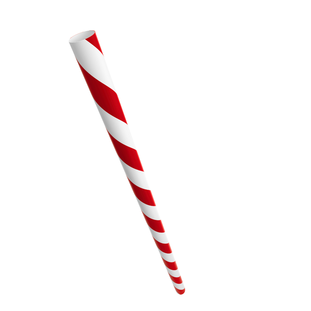 Strohalm Papier 8 x197 mm 200 Stk rot