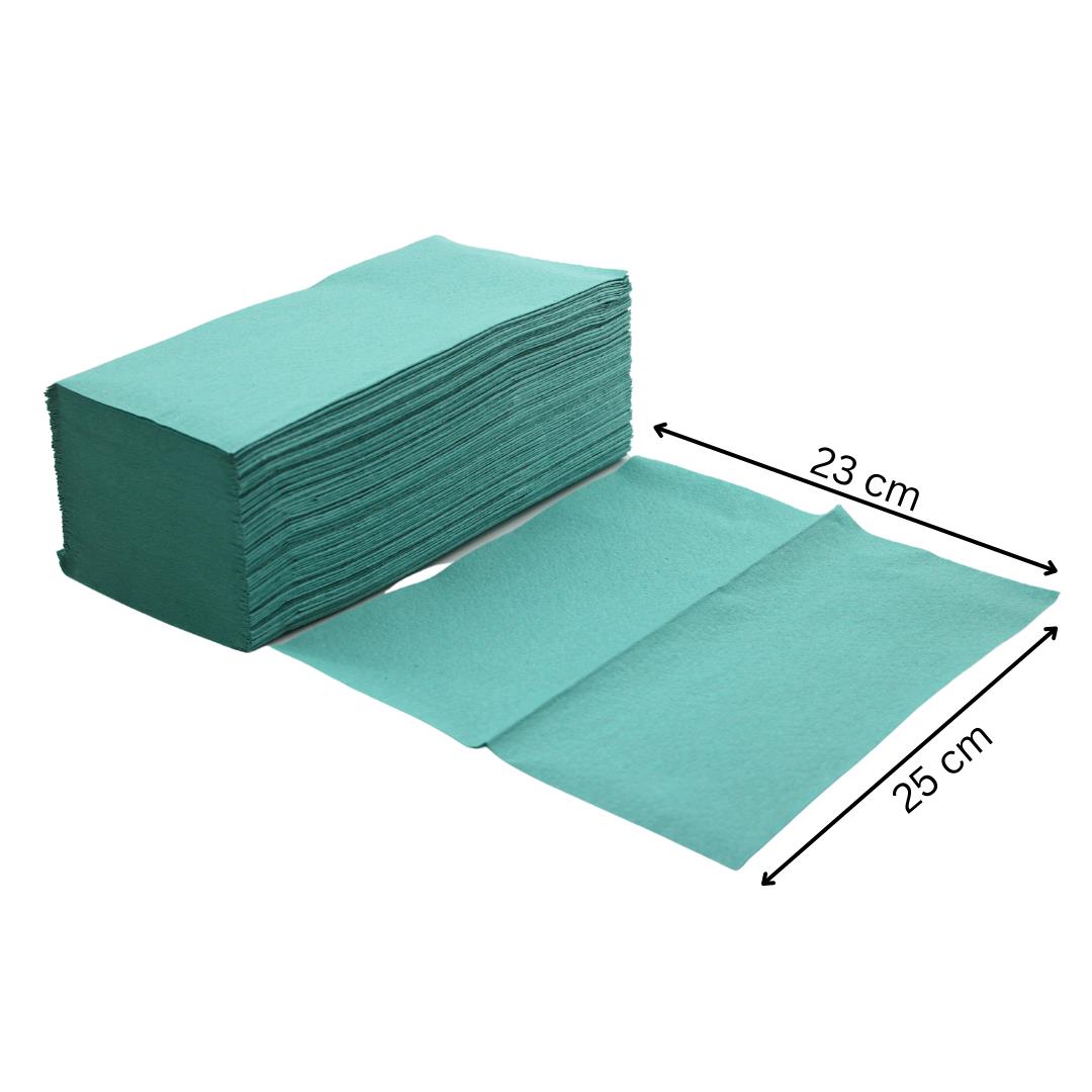 Papierhandtücher Grün 25 x 23 cm 1-lagig 5000 Blatt