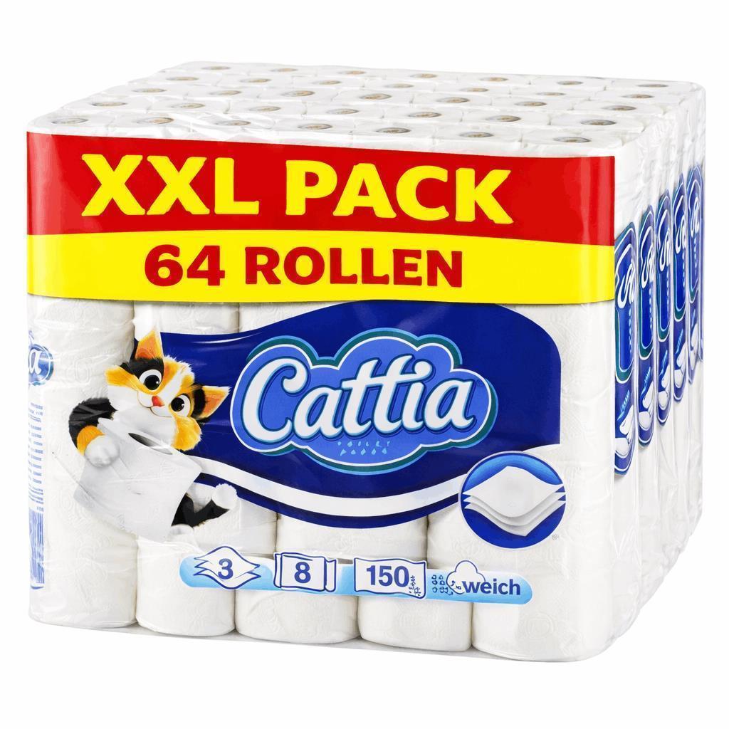 Toilettenpapier 3-lagig 150 Blatt 64 Rollen