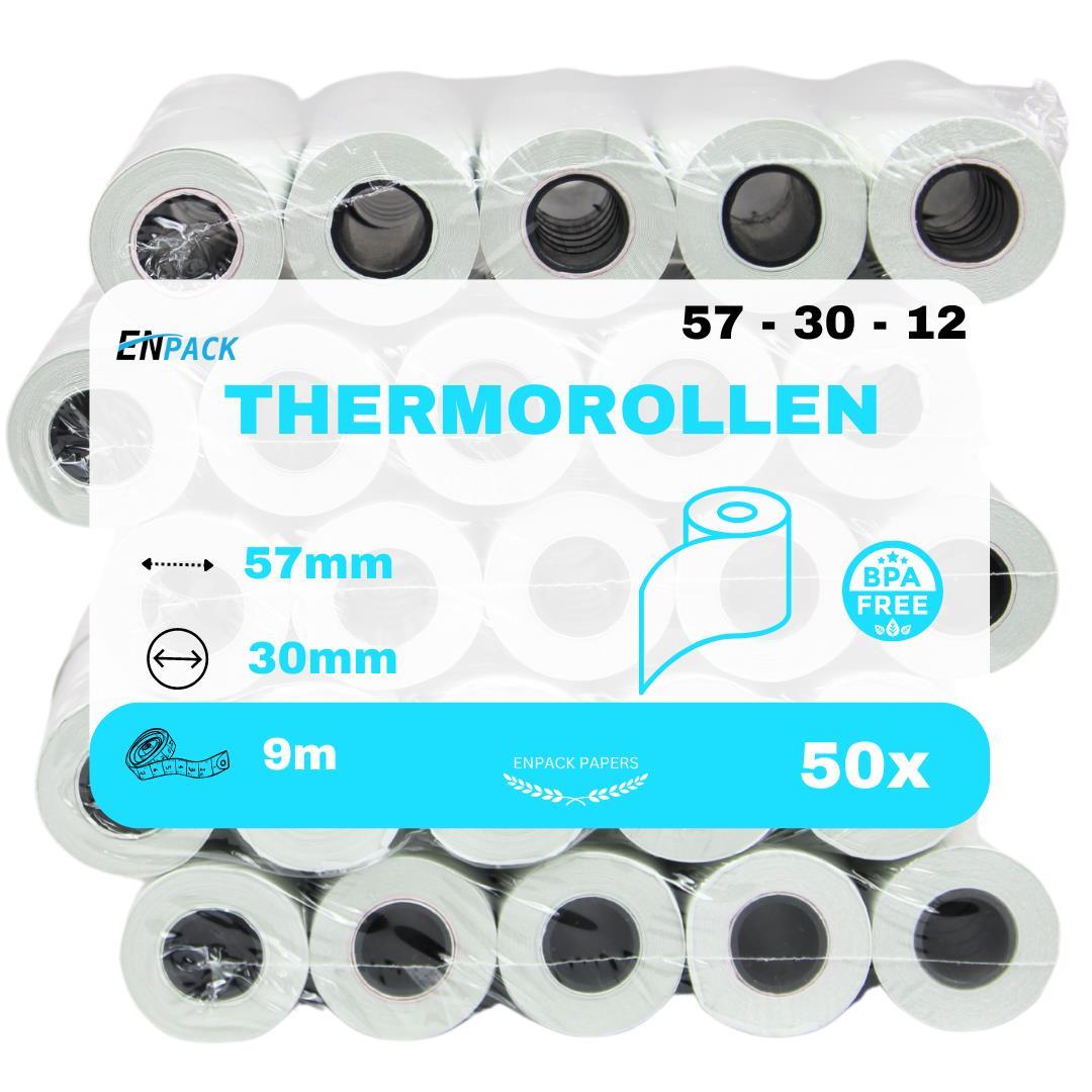Thermorollen 57x30x12 mm 50 Rollen