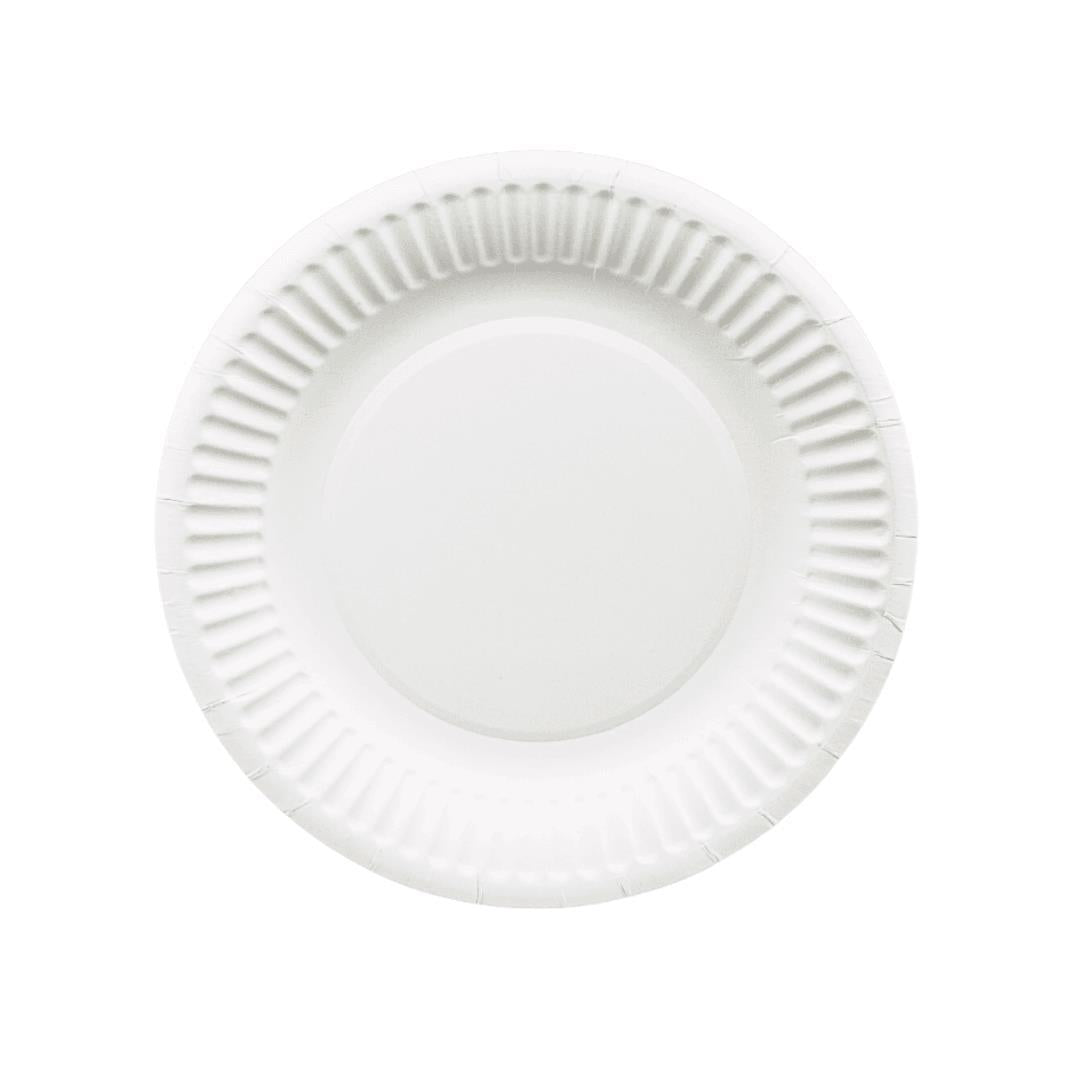 Pappteller ungeteilt 18 cm