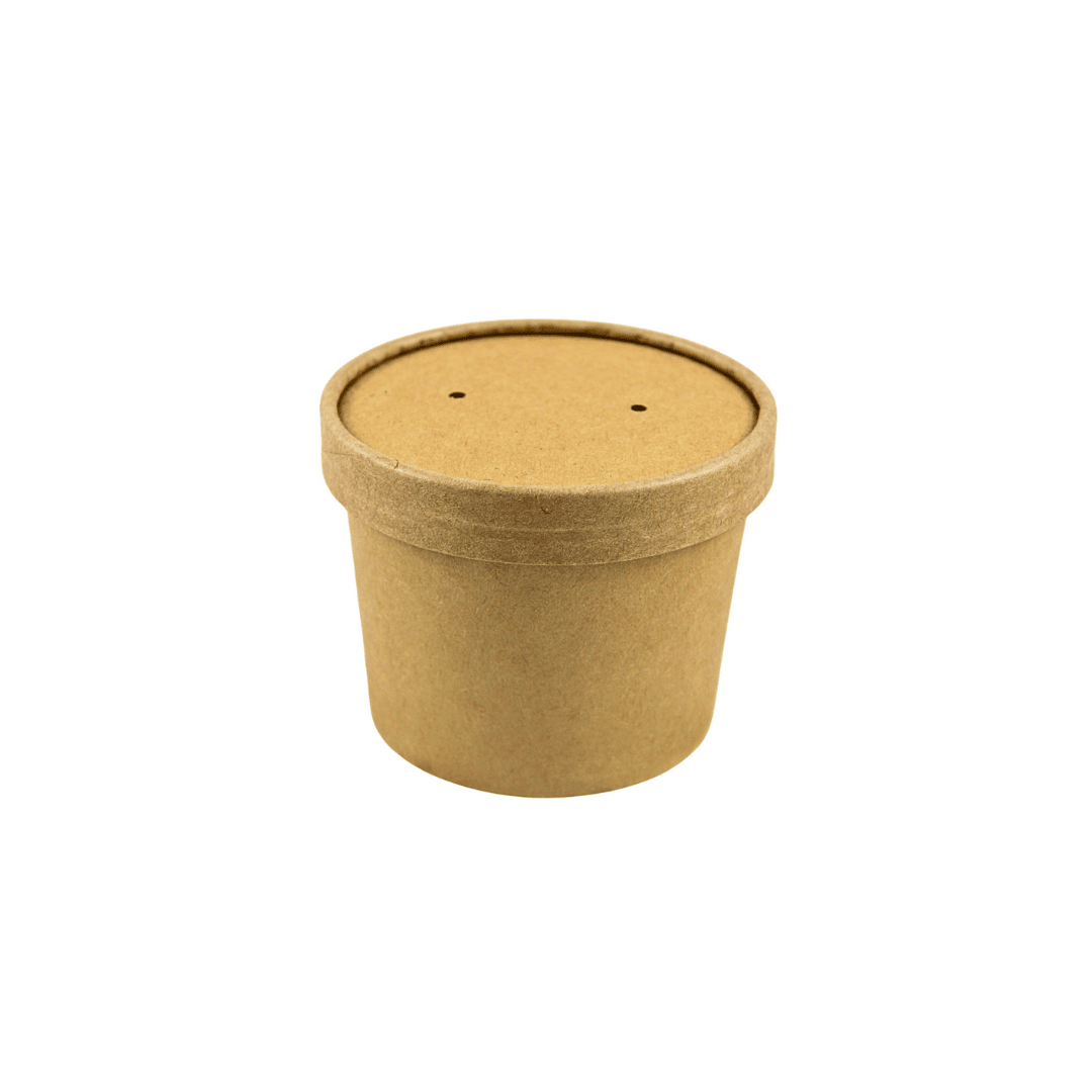 Suppenbecher Kraft 12 oz + Deckel