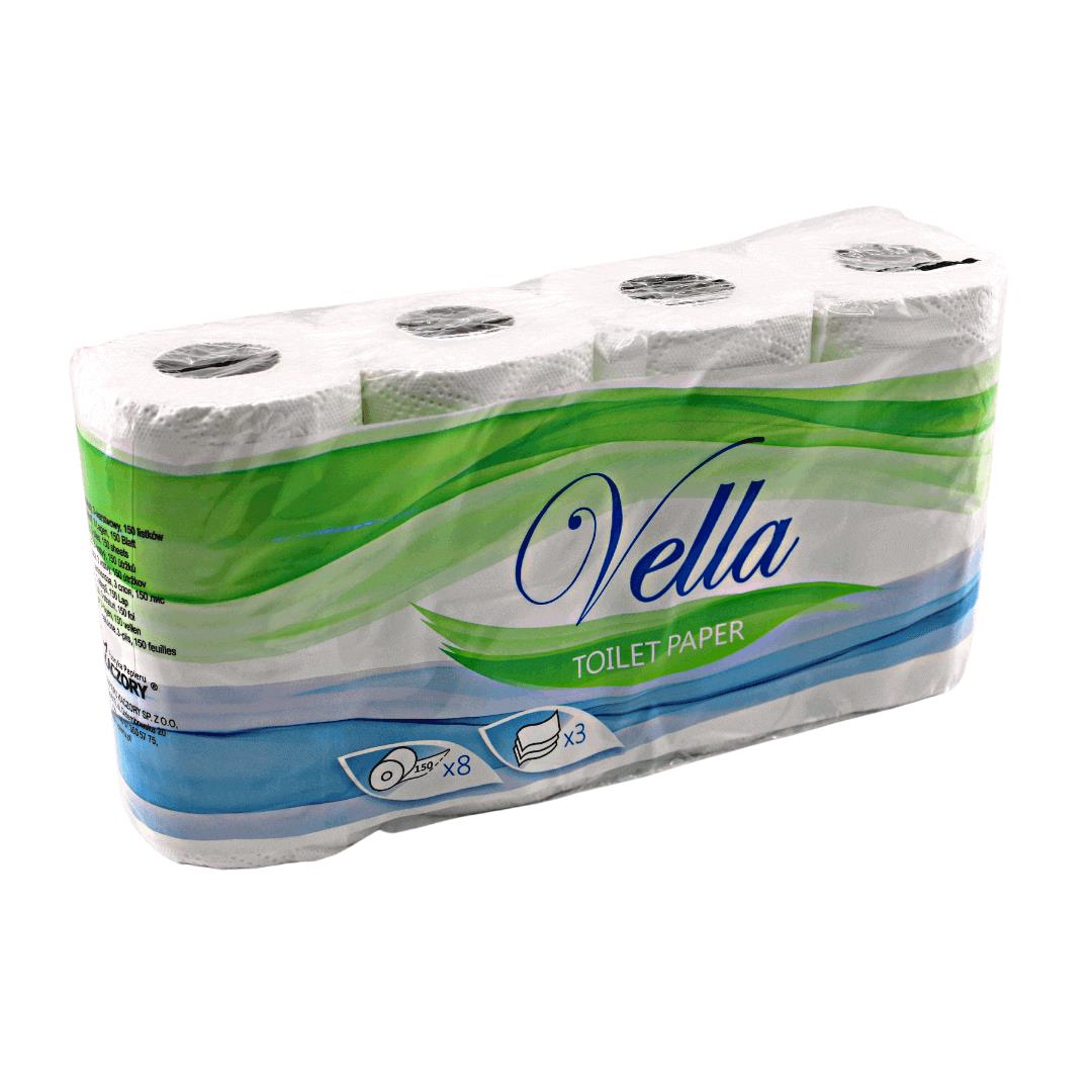 Toilettenpapier 3-lagig 150 Blatt 64 Rollen