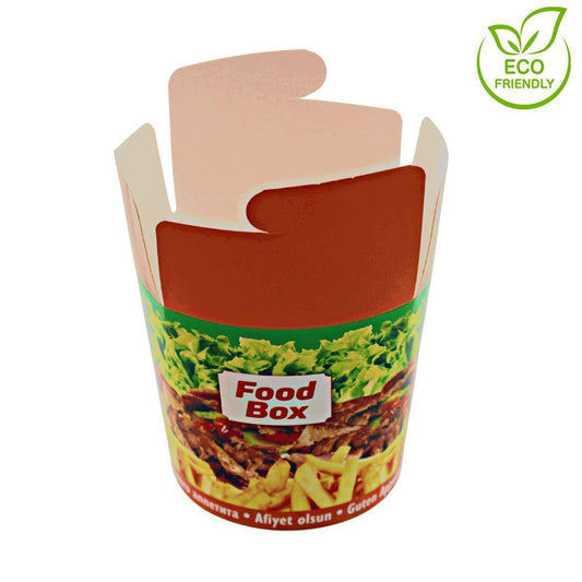 Dönerbox 750ml / 26oz orange 500 Stück