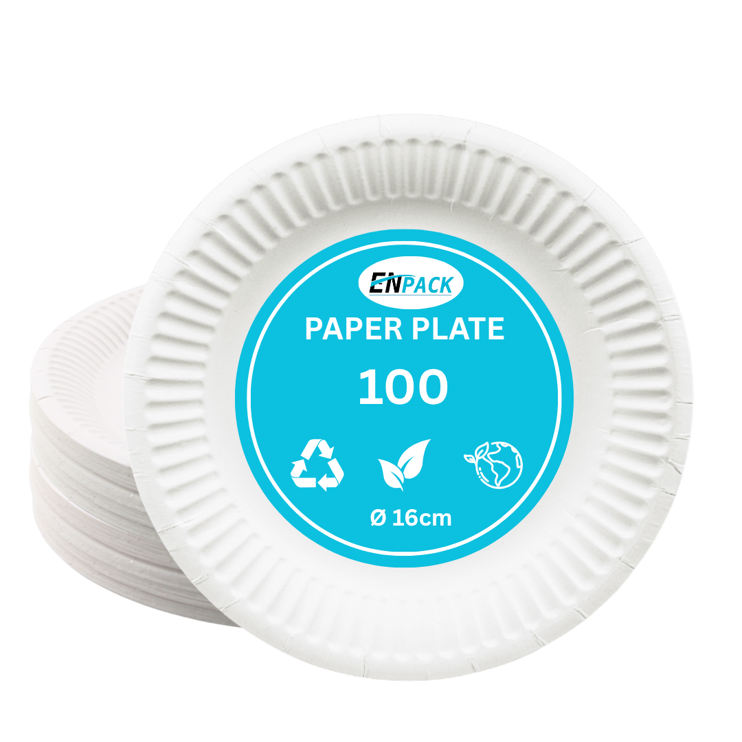 Papp-Teller ungeteilt 16 cm