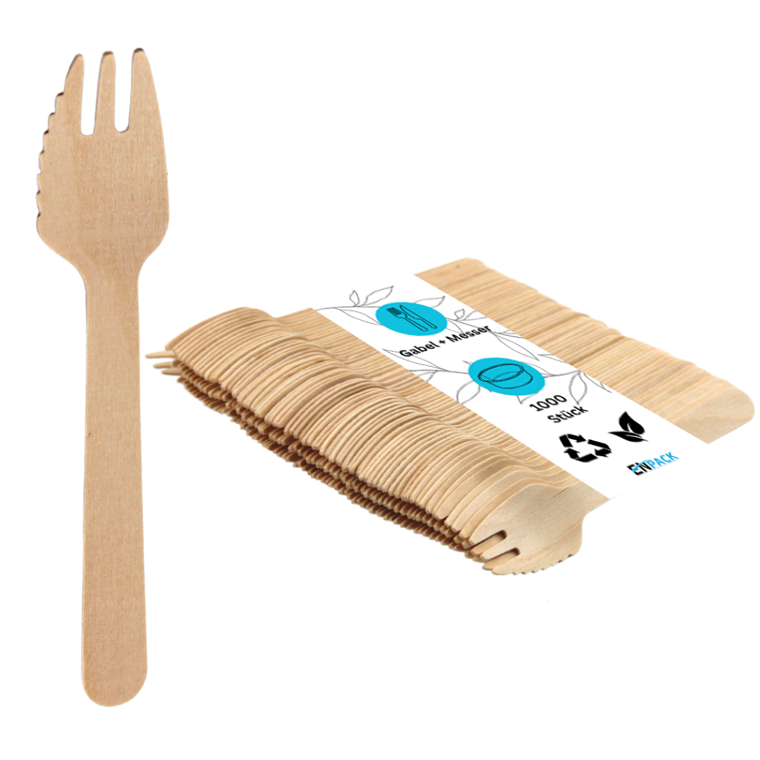 Holz-Snackgabeln 135mm