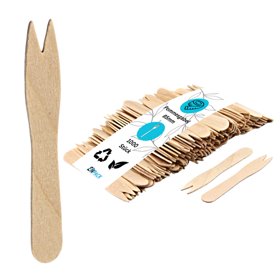 Holz-Pommesgabel 85mm