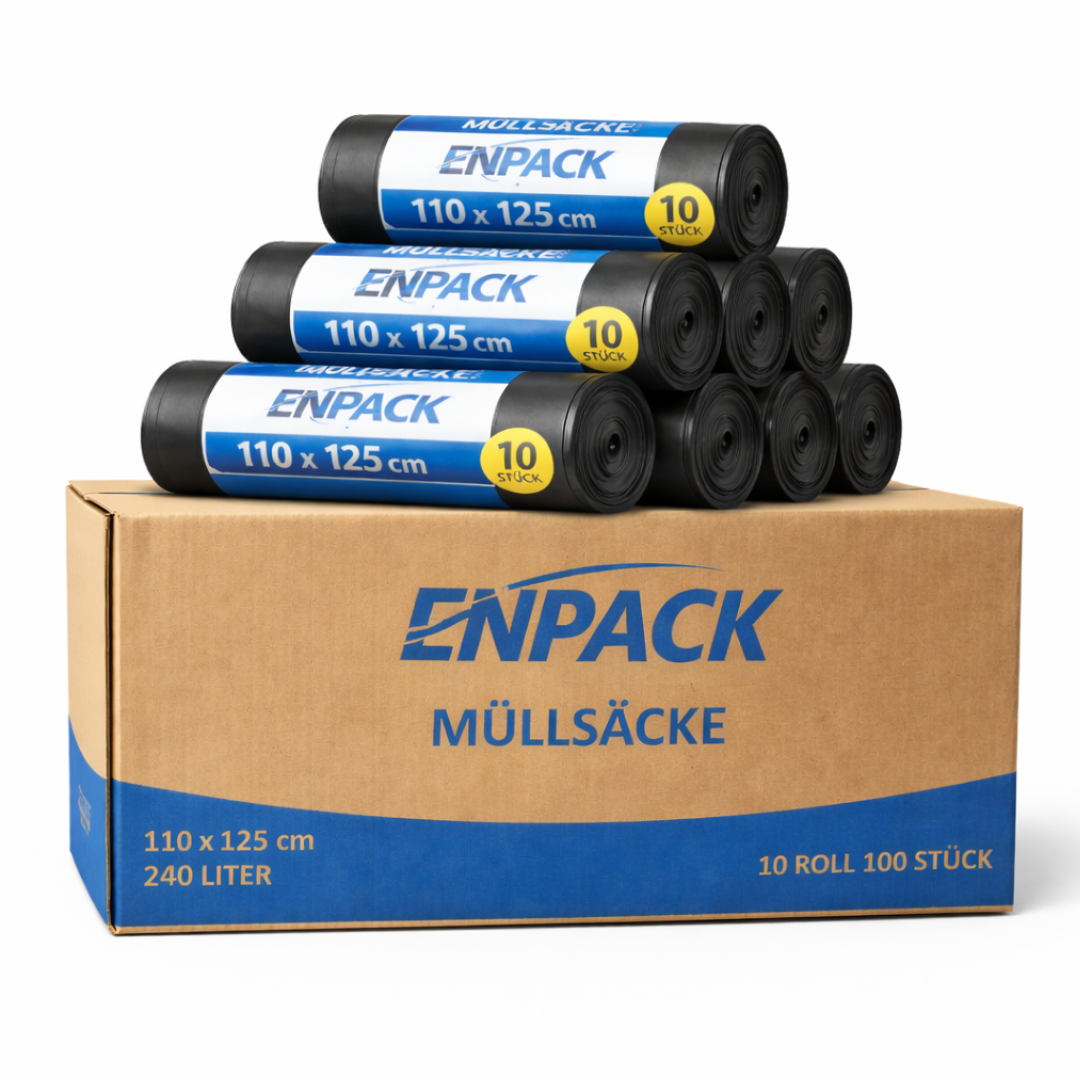 Müllsäcke schwarz 240l 85my 100 Stück