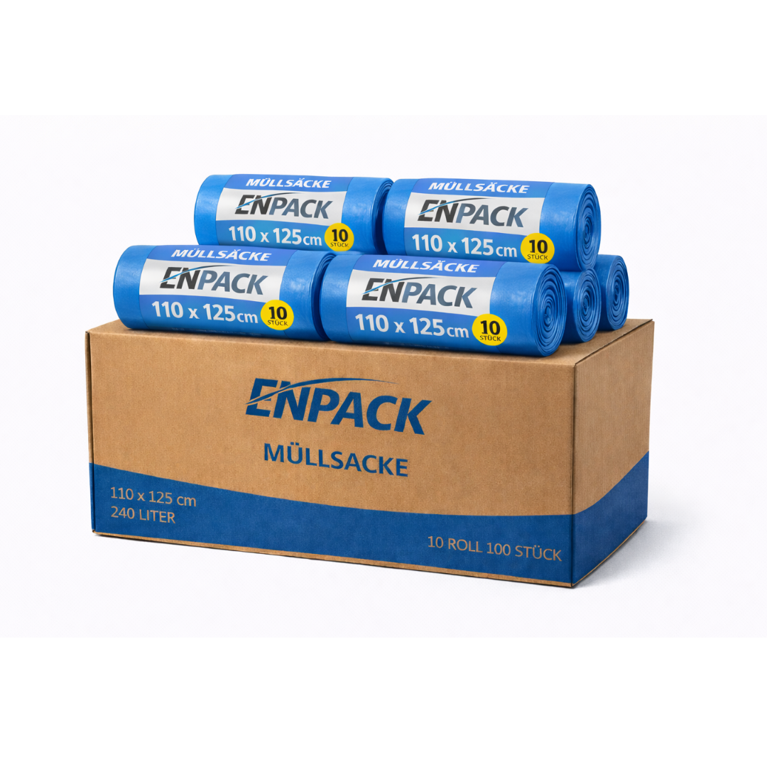 Müllsäcke blau 240l 85my 100 Stück