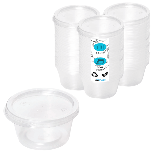 PP Dressingbecher 80ml 500 Stück
