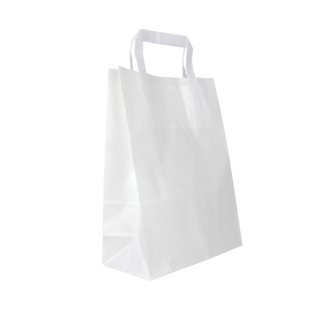 Papiertragetaschen weiß variationen