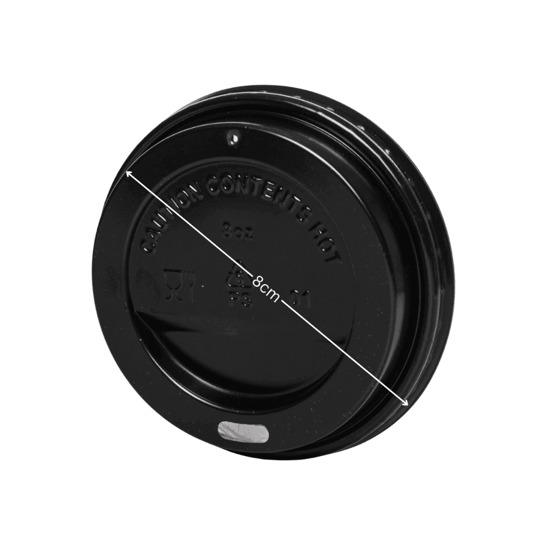 Deckel für Kaffeebecher 80mm Schwarz
