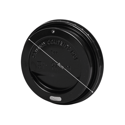 Deckel für Kaffeebecher 80mm Schwarz