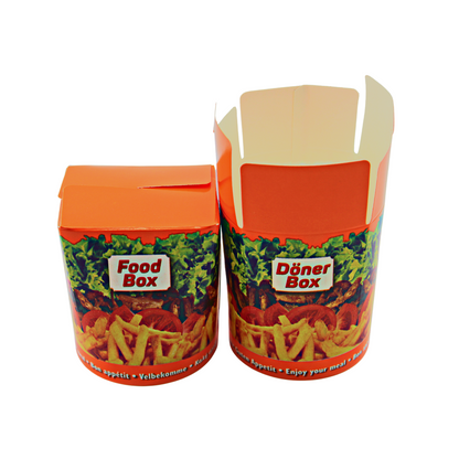 Dönerbox 500ml / 16oz orange 500 Stück