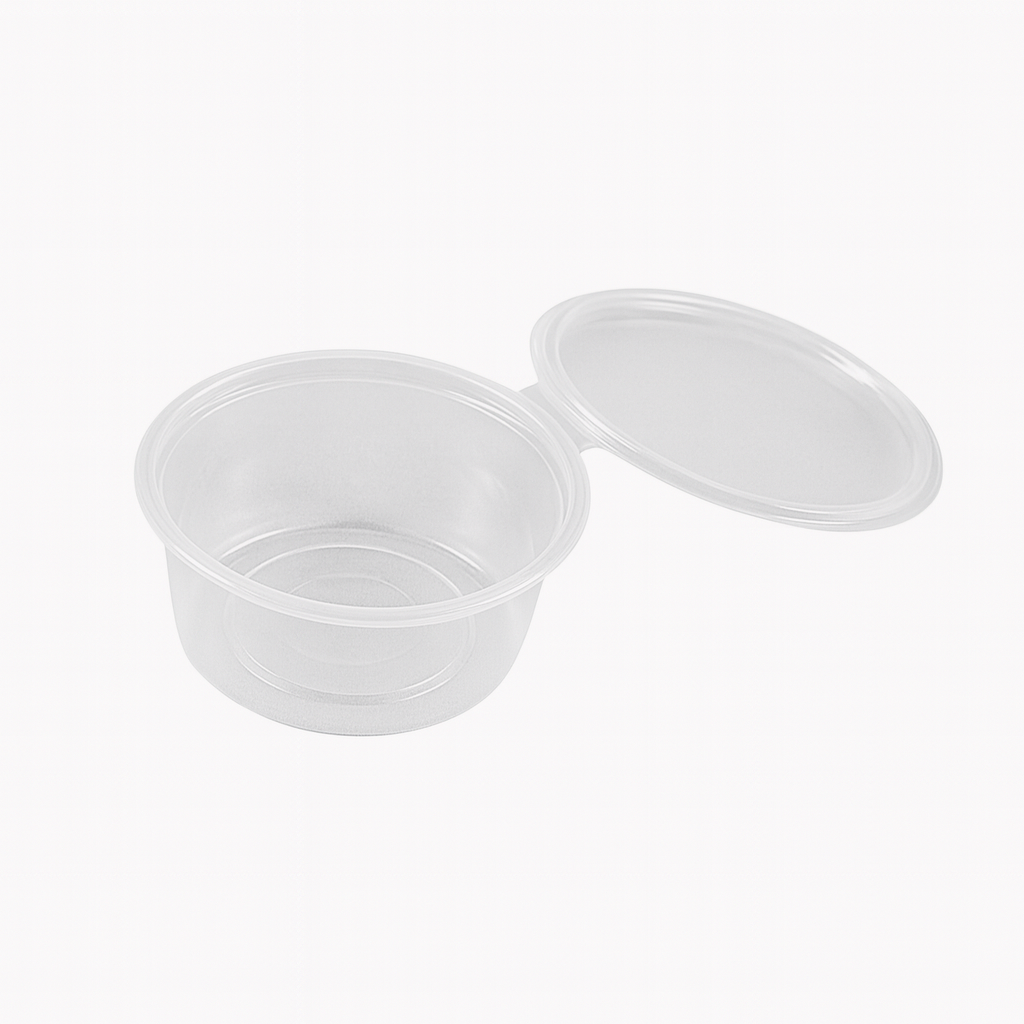 PP Dressingbecher 30ml 1000 Stück mit anhängendem Deckel