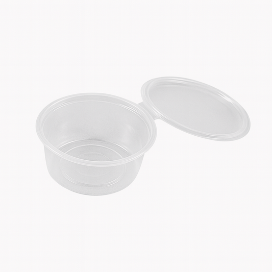 PP Dressingbecher 30ml 1000 Stück mit anhängendem Deckel