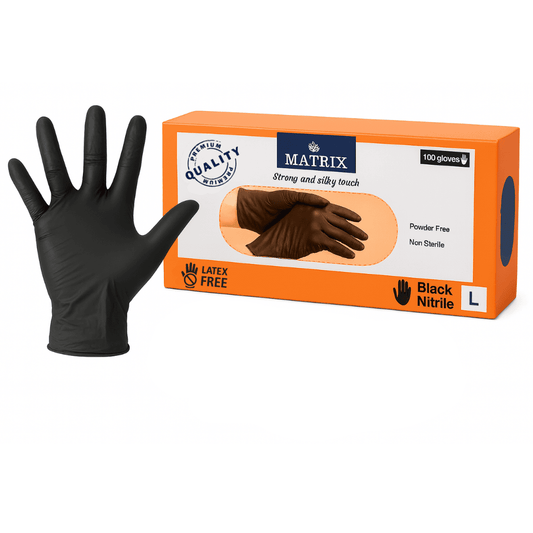 Nitril Einweghandschuhe Gr. L Schwarz 100 Stk
