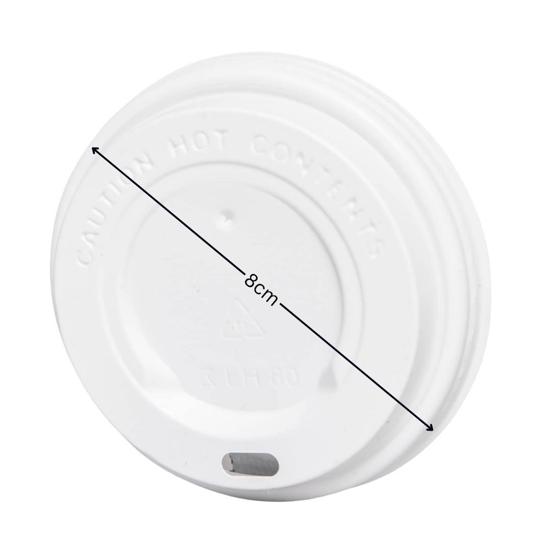 Deckel für Kaffeebecher 80mm Weiß