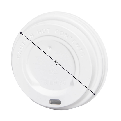 Deckel für Kaffeebecher 80mm Weiß