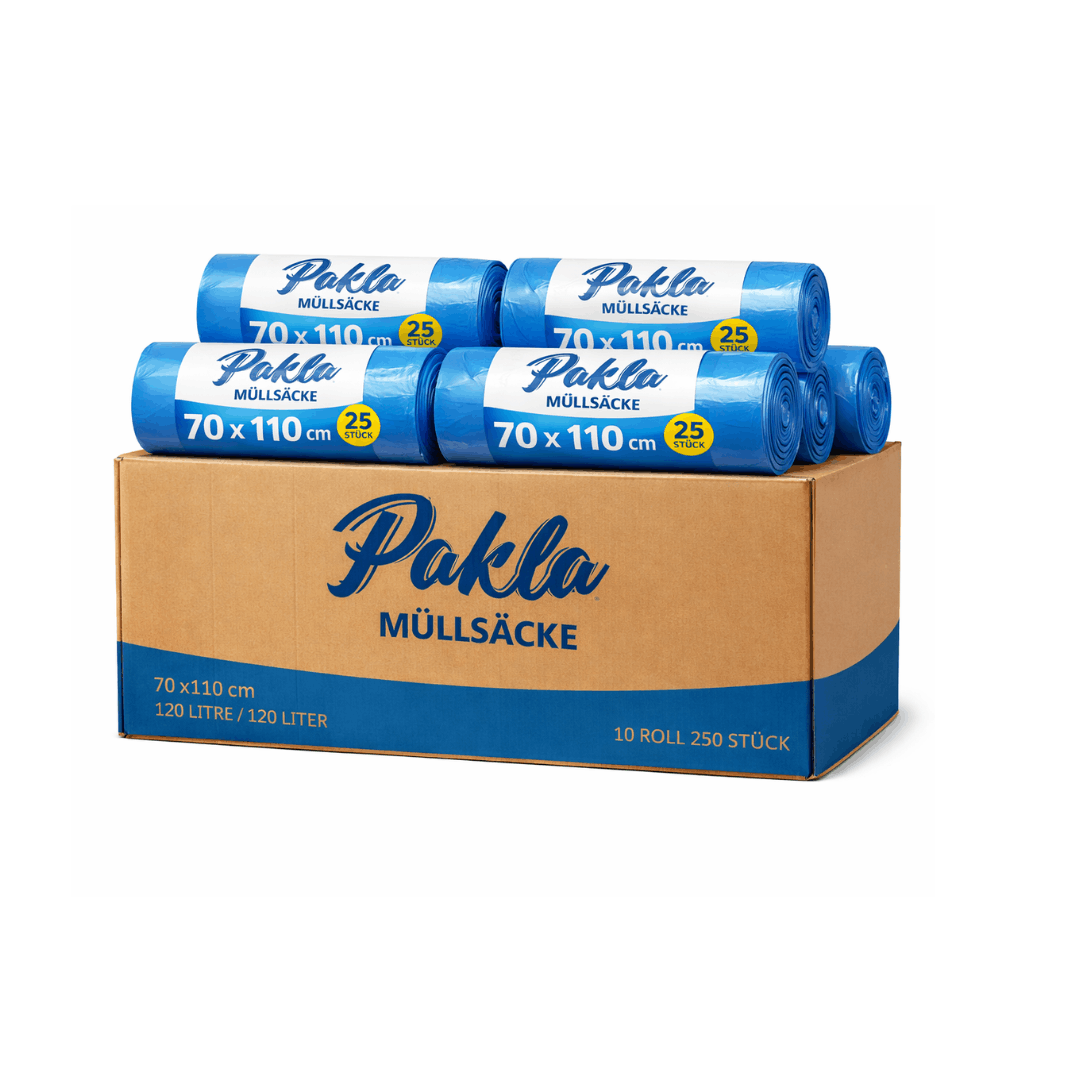 Müllsäcke blau 120l 39my 250 Stück