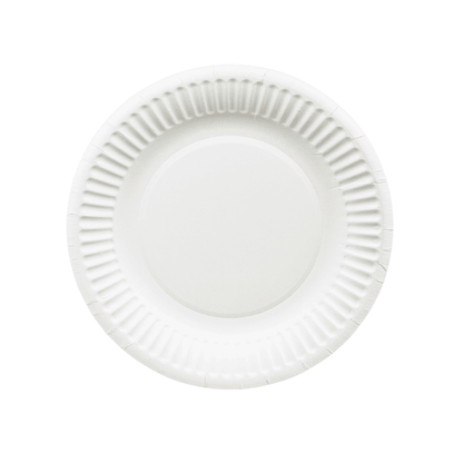 Pappteller ungeteilt 18 cm