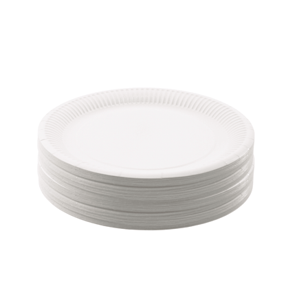 Pappteller ungeteilt 18 cm
