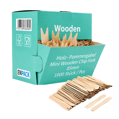 Holz-Pommesgabel 85mm