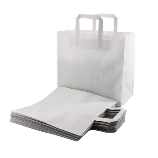 Papiertragetaschen weiß variationen