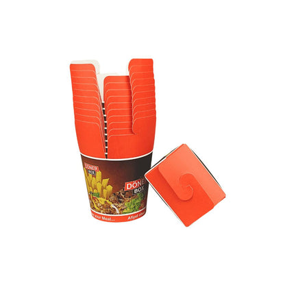 Dönerbox 500ml / 16oz orange 500 Stück