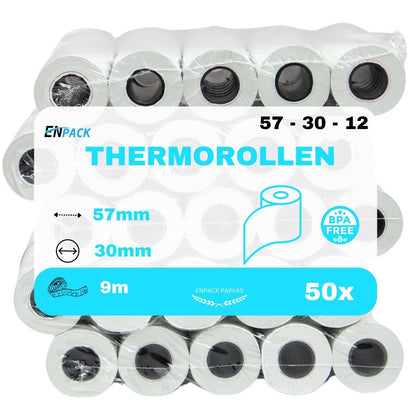 Thermorollen 57x30x12 mm 50 Rollen