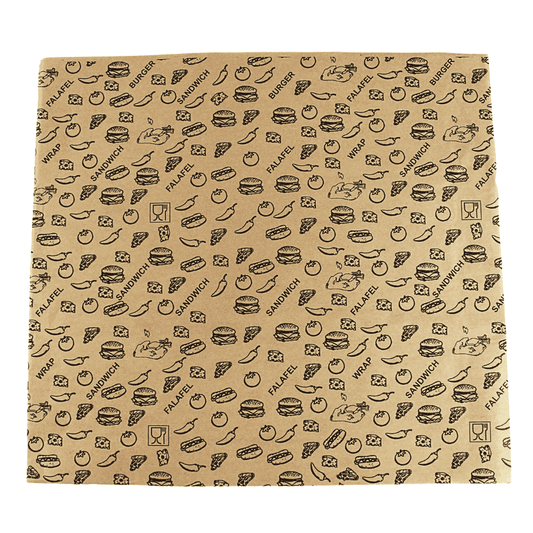 Hamburgerpapier Braun 30 x 40cm / 45 x 50cm 1000 Stück