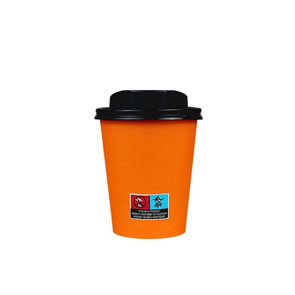 Einweg Kaffeebecher 200ml / 8oz Orange