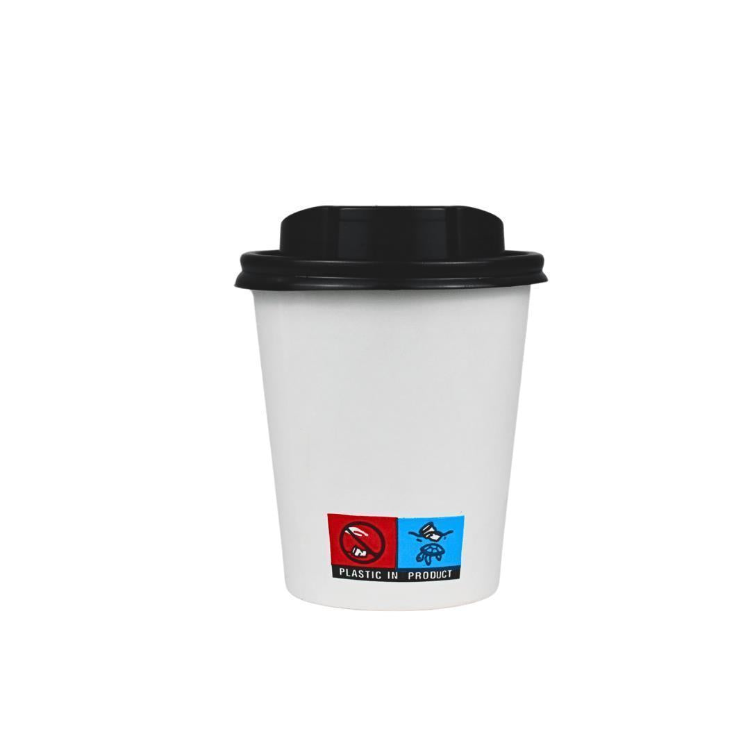 Einweg Kaffeebecher 200ml / 8oz weiß