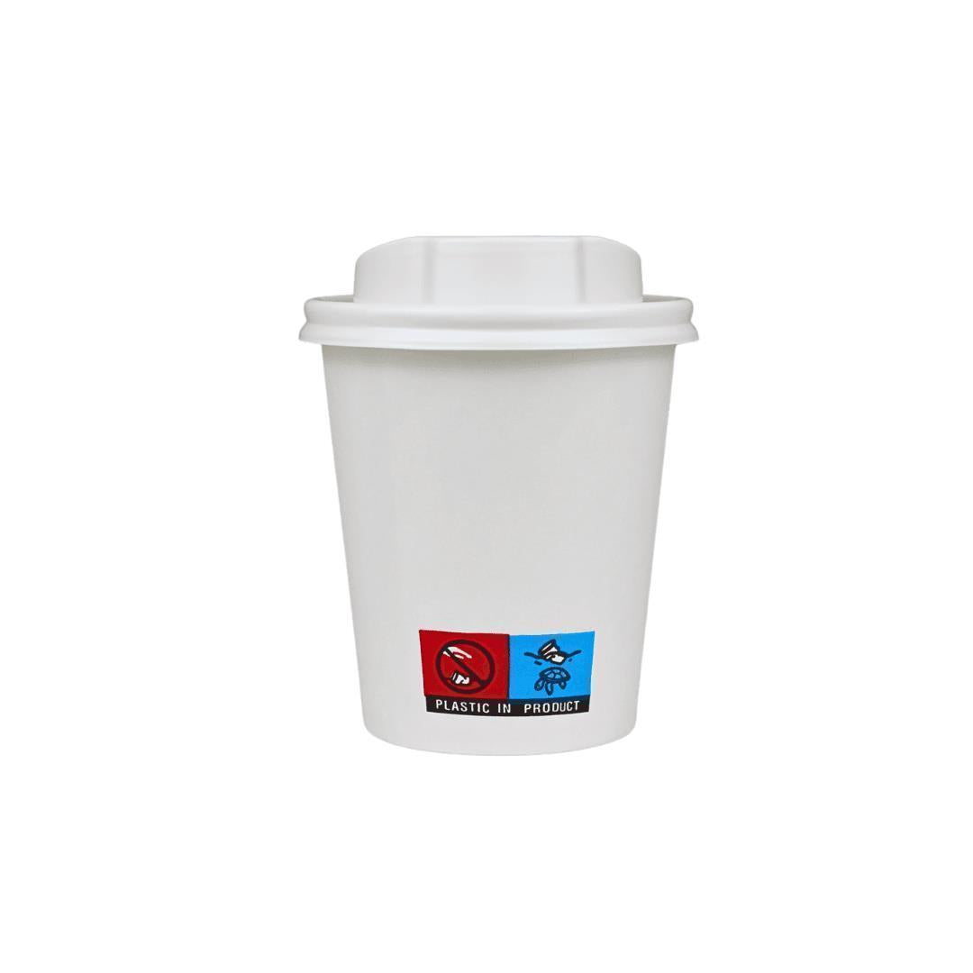 Einweg Kaffeebecher 200ml / 8oz weiß