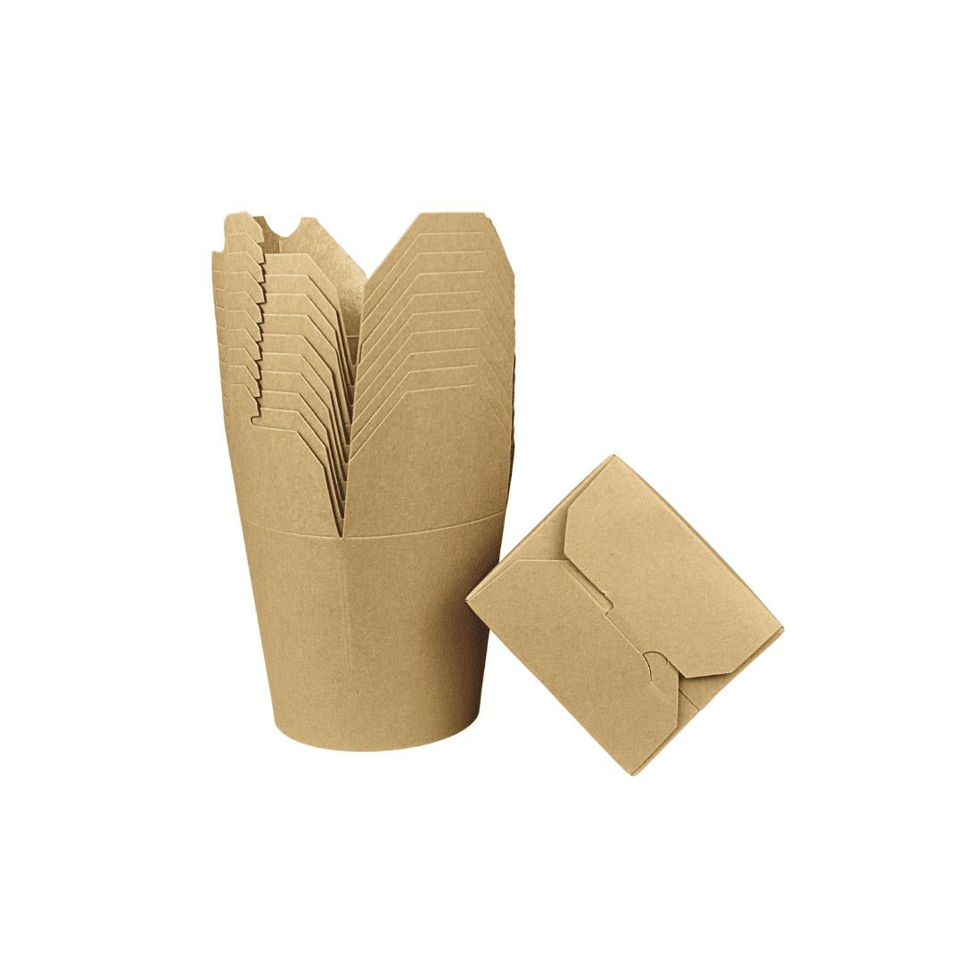 Nudelbox 500ml / 16oz braun 500 Stück