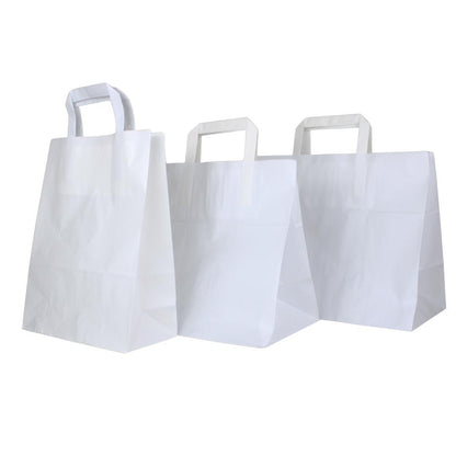 Papiertragetaschen weiß variationen