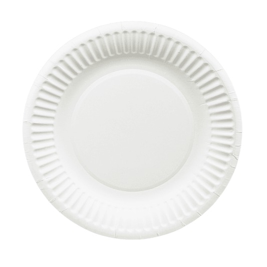 Pappteller ungeteilt 18 cm