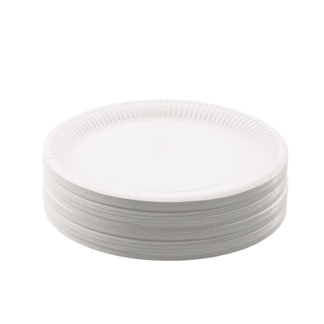 Pappteller ungeteilt 18 cm