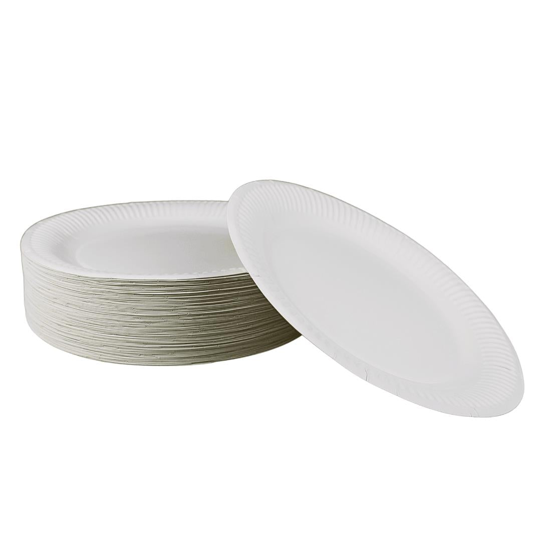 Pappteller ungeteilt Ø23 cm