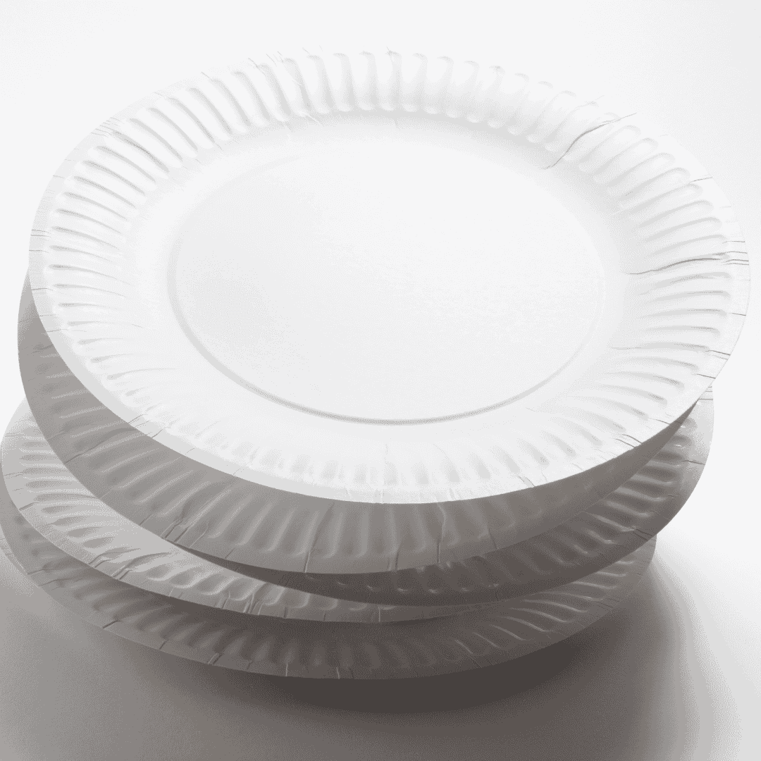 Pappteller ungeteilt Ø23 cm –