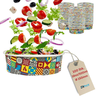 Salatschalen Bunt 500ml
