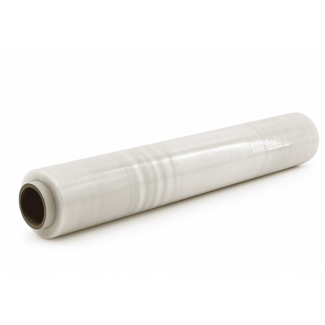 PE Stretchfolie schwarz / transparent 6 Rollen 1,5kg