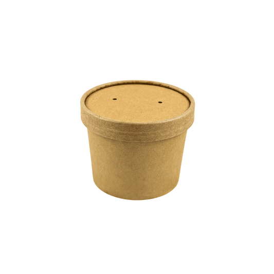Suppenbecher Kraft 12 oz + Deckel